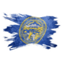 Grunge Nebraska State Flag Nebraska Sticker
