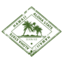 Grunge Rubber Stamp Diamond Hawaii Sticker