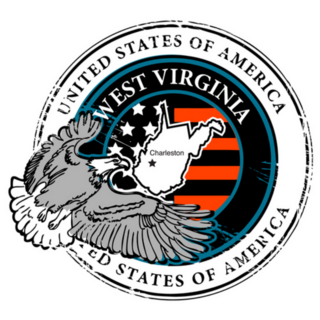 Grunge Rubber Stamp With Name Of West Virginia Sticker