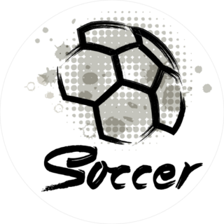 Grunge Soccer Sticker
