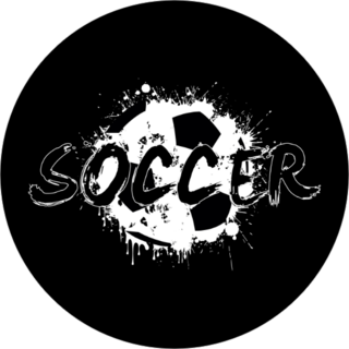 Grunge Soccer Text Sticker