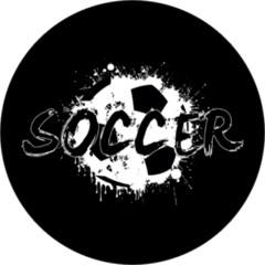 Grunge Soccer Text Sticker