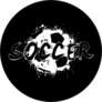 Grunge Soccer Text Sticker
