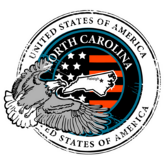 Grunge Stamp North Carolina Illustration Sticker