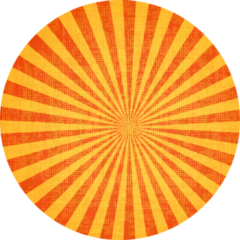 Grunge Sunburst Sticker