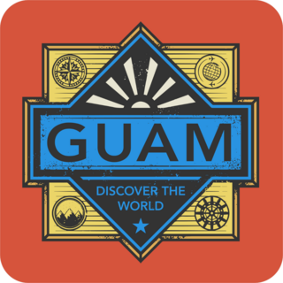 Guam Discover The World Sticker