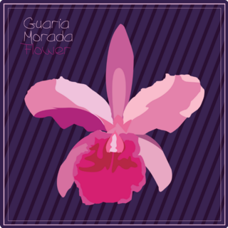 Guaria Morada Flower Sticker