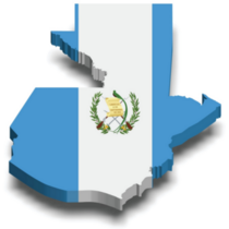 Guatemala 3d Map Sticker