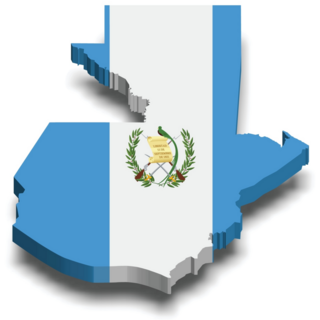 Guatemala 3d Map Sticker