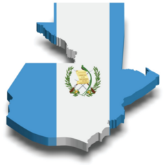 Guatemala 3d Map Sticker