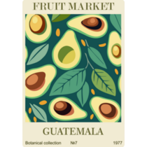 Guatemala Avocado Sticker