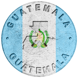 Guatemala Button Sticker