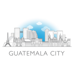 Guatemala City Drawing Sticker