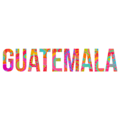 Guatemala Colorful Text Sticker