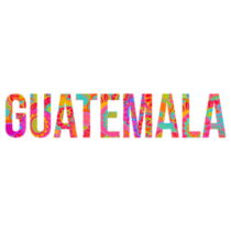 Guatemala Colorful Text Sticker