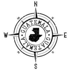 Guatemala Compass Sticker