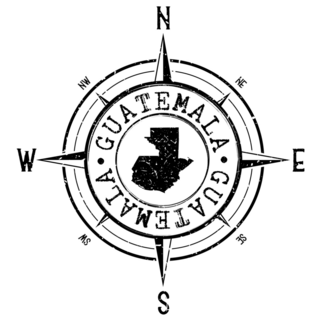 Guatemala Compass Sticker