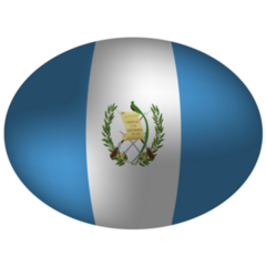 Guatemala Flag Oval Sticker