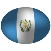 Guatemala Flag Oval Sticker