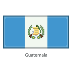 Guatemala Flag Pixel Sticker