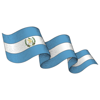 Guatemala Flag Ribbon Sticker