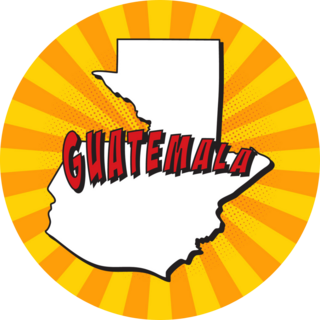 Guatemala Pop Art Sticker