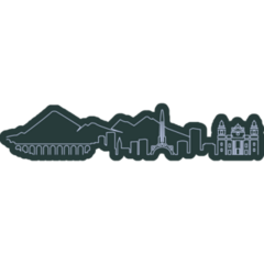 Guatemala Skyline Sticker