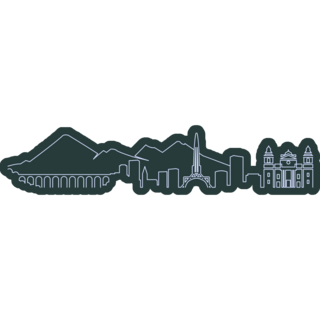Guatemala Skyline Sticker