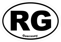 Guernsey Rg Oval Sticker