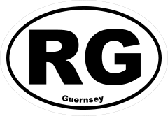 Guernsey Rg Oval Sticker