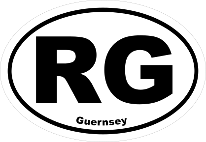 Guernsey Rg Oval Sticker