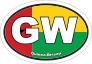 Guinea-Bissau Flag Oval Sticker