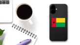 Guinea-Bissau Flag Sticker on a Phone (New) example