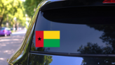 Guinea-Bissau Flag Sticker on a Rear Car Window (New) example