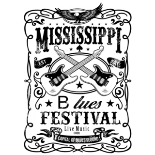 Guitar City Rock And Roll, Mississippi Sticker