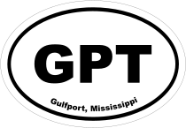 Gulfport, Mississippi Oval Stickers