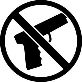Gun Ban Icon Sticker