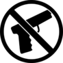 Gun Ban Icon Sticker