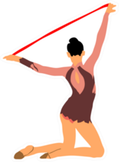 Gymnastic Woman Sticker