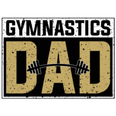 Gymnastics Dad Sticker