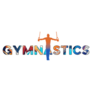 Gymnastics Gradient Lettering Sticker