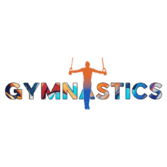 Gymnastics Gradient Lettering Sticker