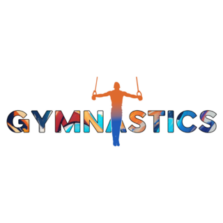 Gymnastics Gradient Lettering Sticker