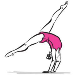 Gymnastics Pose Sticker