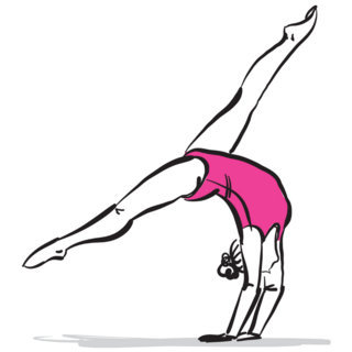 Gymnastics Pose Sticker