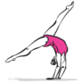 Gymnastics Pose Sticker