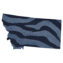 h Zebra Print. State Montana Sticker