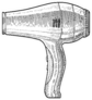 Hair Dryer Illustration Sticker