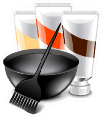 Hair Dye Tools Photo-realistic Illustration Sticker