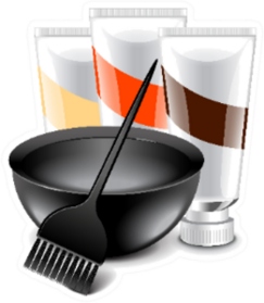 Hair Dye Tools Photo-realistic Illustration Sticker